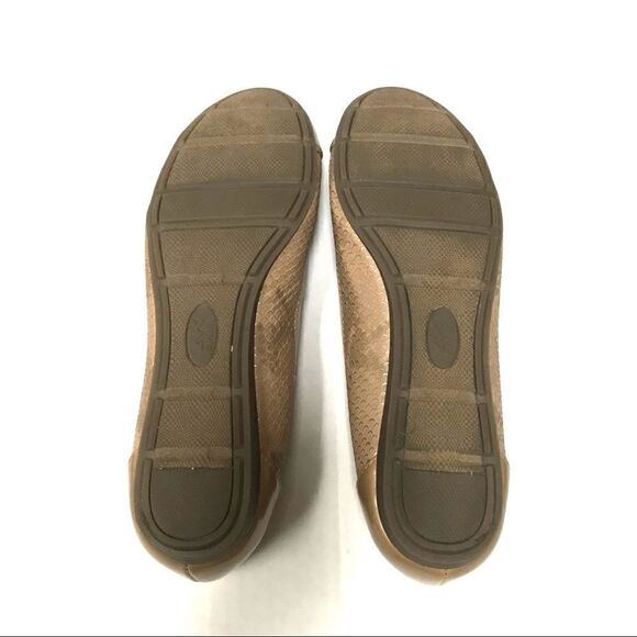 Ann Kline Akaricia faux snake skin bow loafers 6.5 - Picture 5 of 7